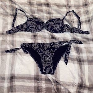 Paisley Navy Bikini Bottoms